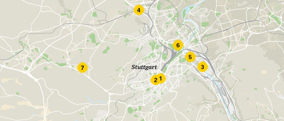 Karte von Stuttgart