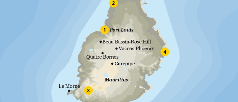 Mauritius Karte