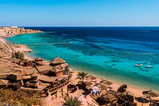 Küstenlinie am Meer von Sharm El Sheikh