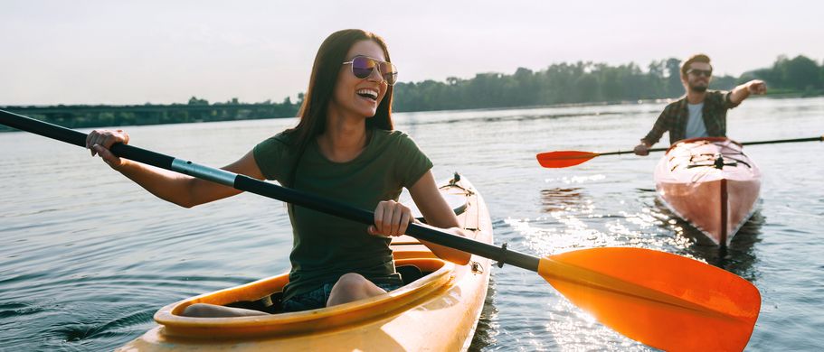 Kayak am See