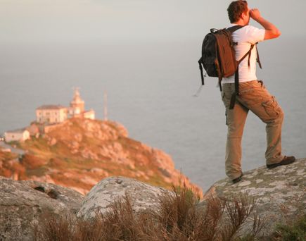 Wanderer auf dem Gipfel