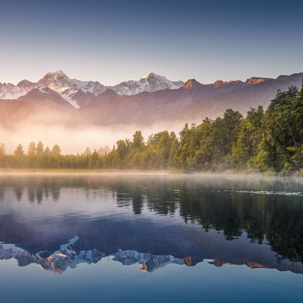 Camper Neuseeland Urlaub Reisen See und Mount Cook