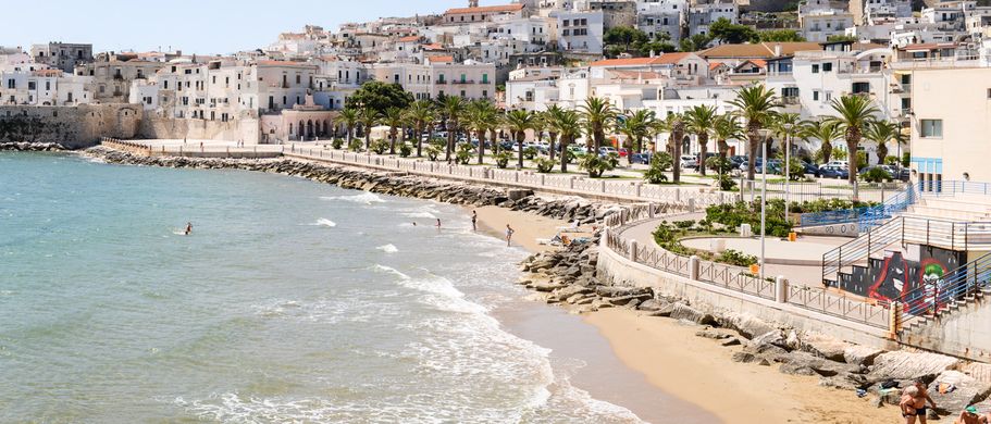 Camping Adria Urlaub Strandpromenade in Vieste