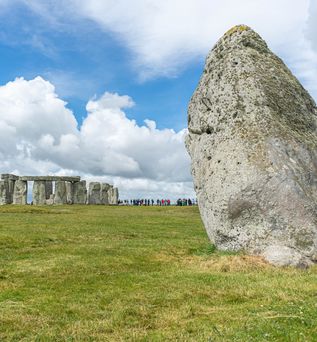 Stonehenge Blick auf den Felsen