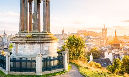 Das Scott Monument in Edinburgh, Schottland.