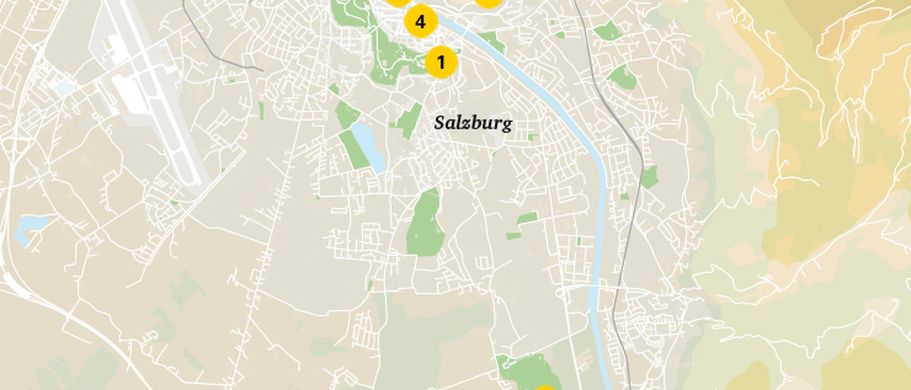 Karte von Salzburg