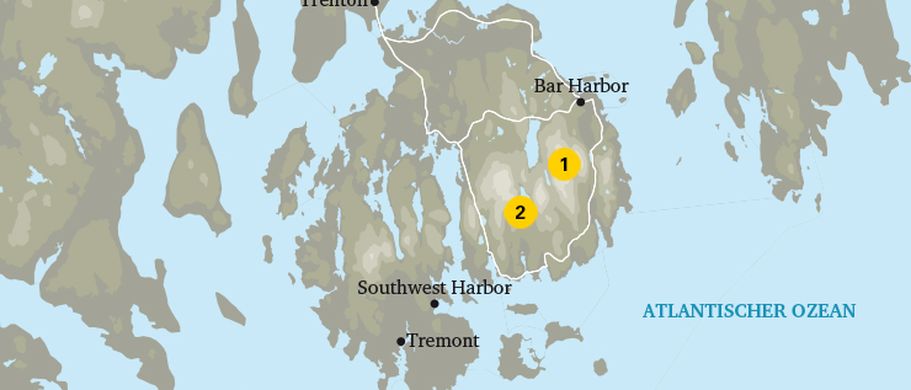 Karte Nationalparks Osten
