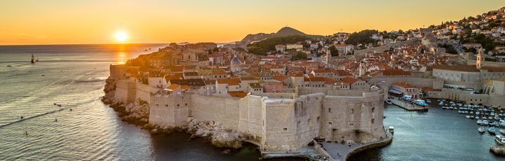 Panorama von der Stadt Dubrovnik