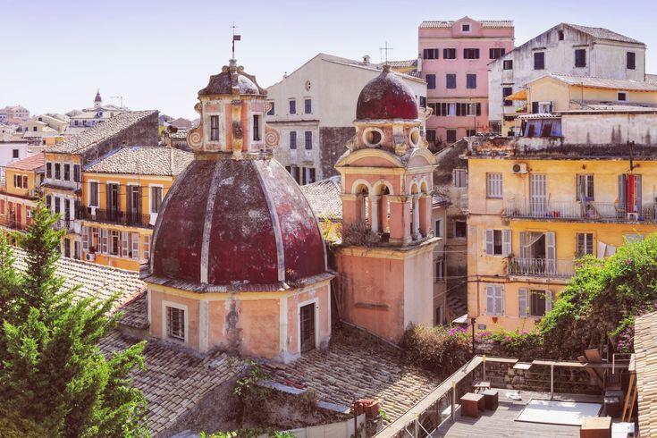 Blick auf die Altstadt von Korfu