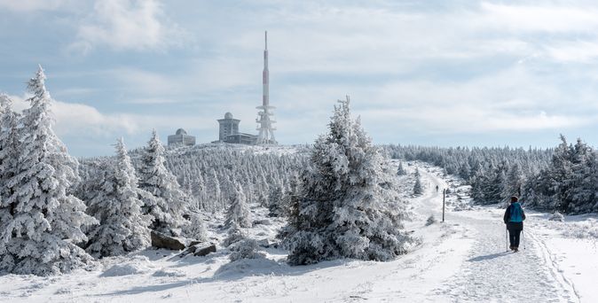 Winterwanderung zum Brocken bis 1142m Höhe