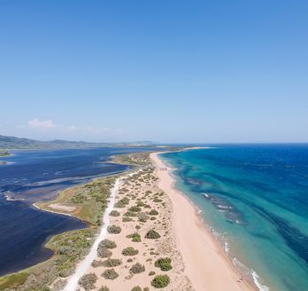 Korrission See auf Korfu