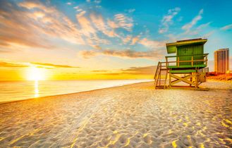 Rettungsschwimmer Haus am Strand
