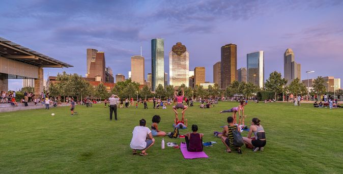  Brown Foundation Lawn Gathering