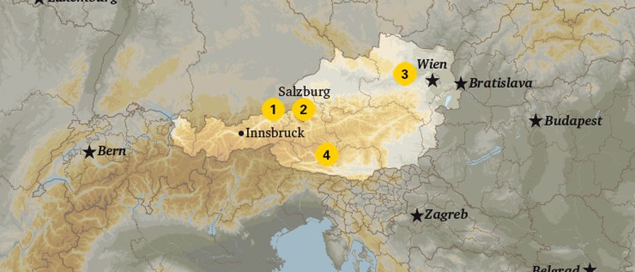 Karte Österreich