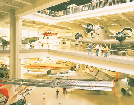 Städtereise München Urlaub Flugzeuge im Museum