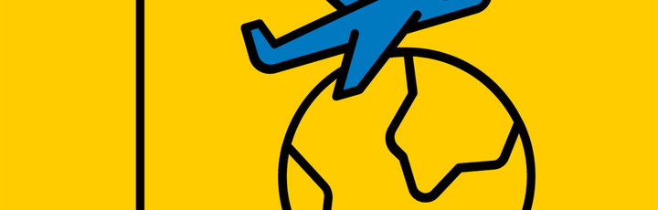 Ein gelbes Symbol, das ein stilisiertes Auto und ein Flugzeug darstellt, daneben der Schriftzug "ADAC TMS Mobility" in schwarzer Schrift.