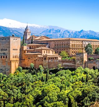 Blick auf die Alhambra in Granada