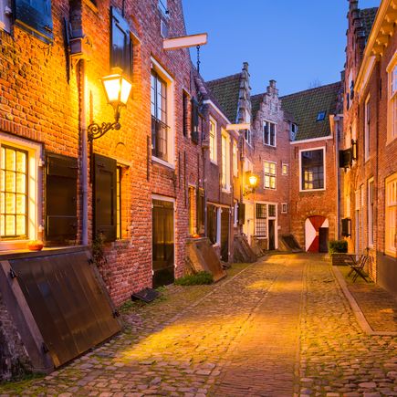 Mittelalterliche Straßen in Middelburg