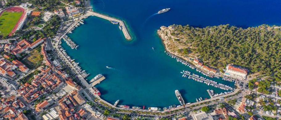 Makarska Luftaufnahme