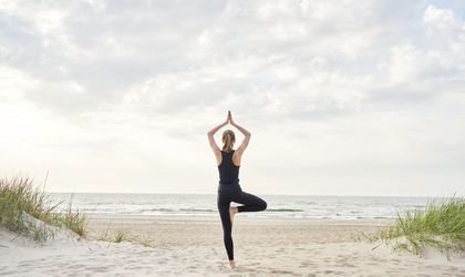 Yoga am Strand