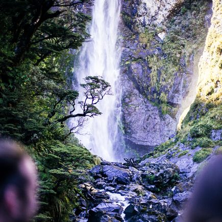 Camper Neuseeland Urlaub Reisen Wasserfall Devils Punchbowl