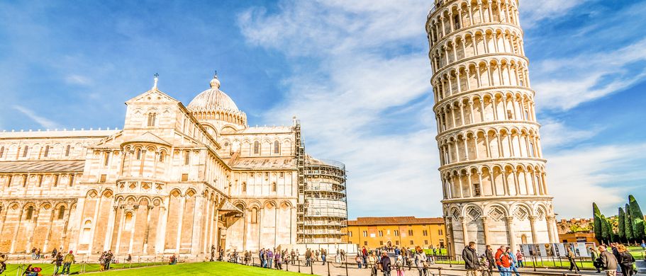 Toskana Schiefer Turm von Pisa Italien Urlaub
