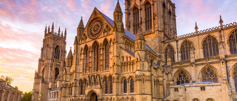 Der York Minster, eine große Kathedrale.