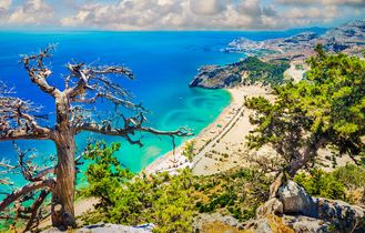 Griechenland Rhodos Tsambika Bucht Urlaub