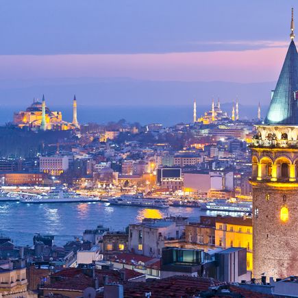 Blick von Rooftop-Bar in Beyoglu