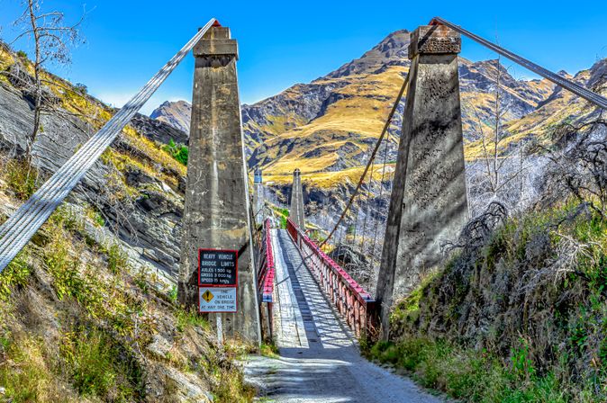 Skippers Hängebrücke Neuseeland Südinsel