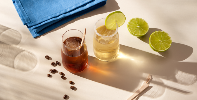 Nio Cocktail an Board der Discover Airlines 