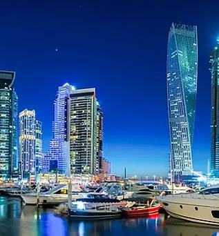 Dubai at night