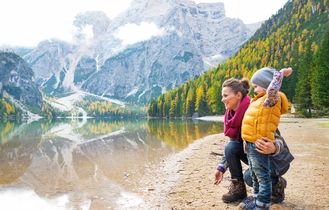 Familie am See