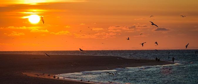 Sonnenuntergang am Strand