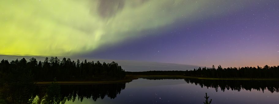 Nordlichter in Kiruna, Schweden