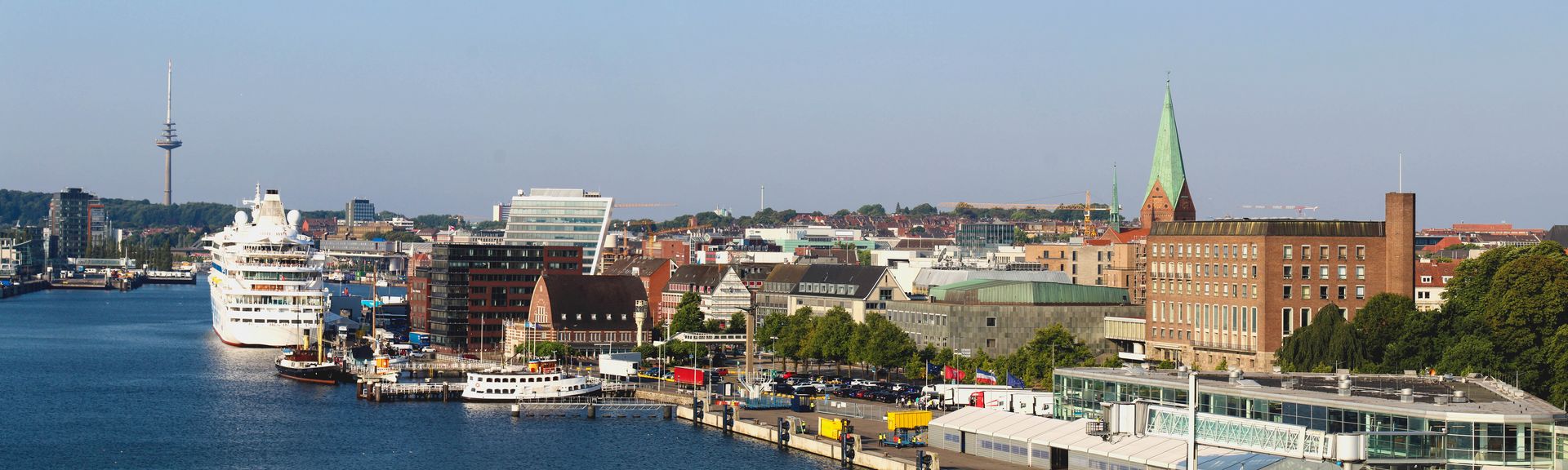 Blick auf die Stadt Kiel