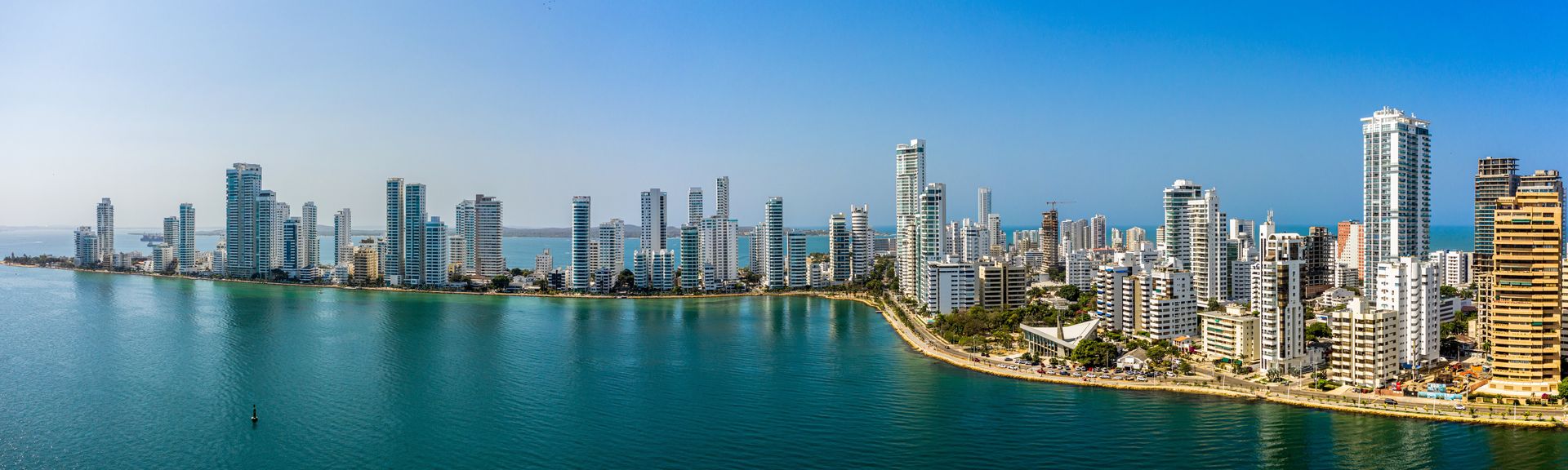 Panorama Blick auf die Stadt Cartagena
