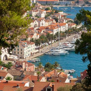 Hvar Hafen Blick