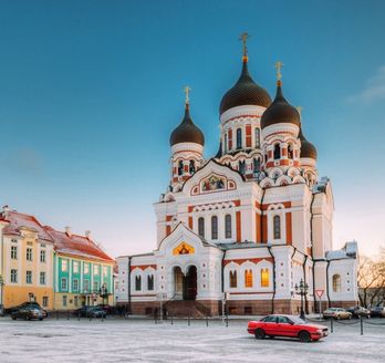 Die Alexander-Newski-Kathedrale in Tallinn, Estland.