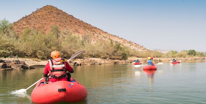 Rafting auf dem Kunene-Fluss