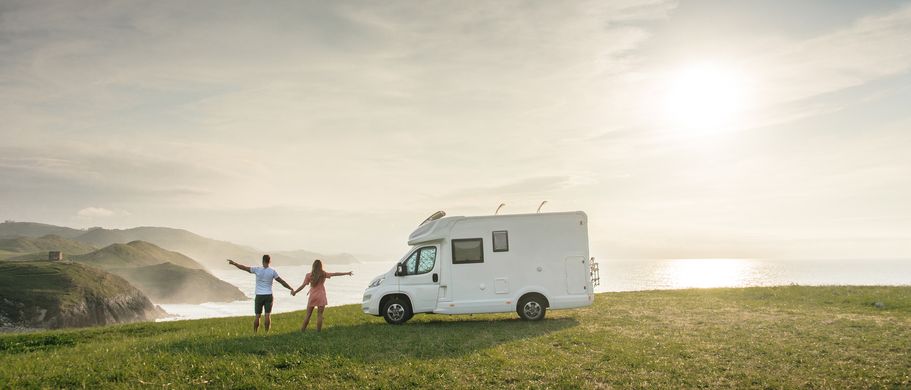 Camper im Grünen