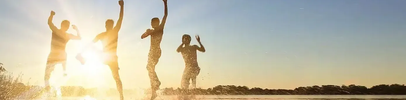 Menschen am Strand