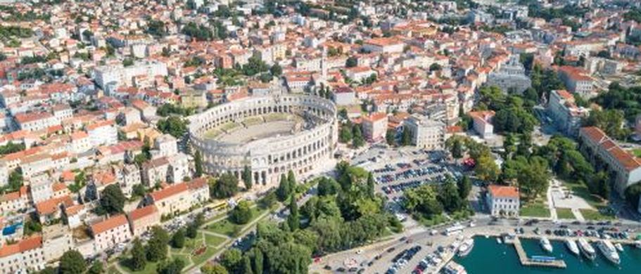 Pula Ausblick über die Altstadt