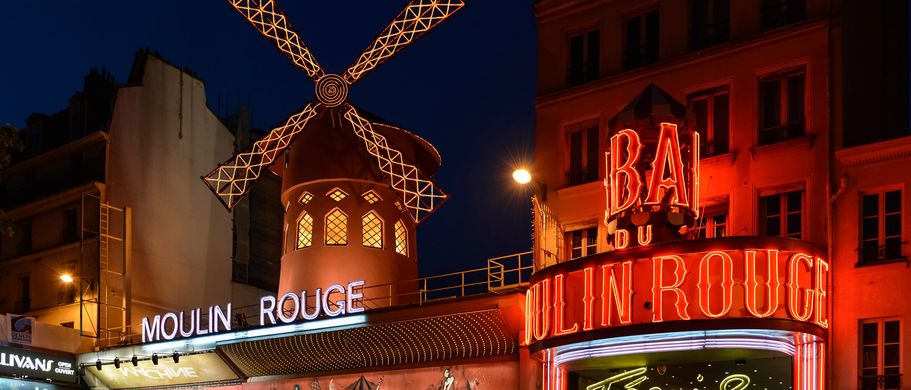 Das berühmte Revue- und Varietétheater Moulin Rouge