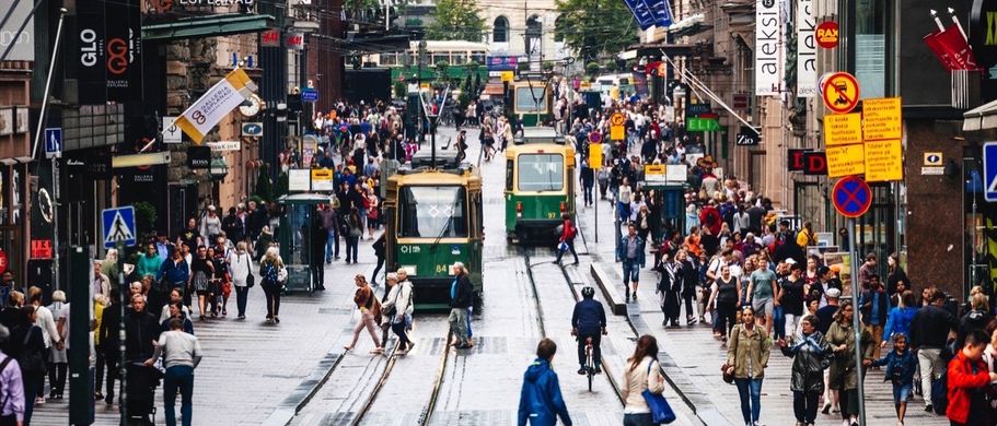 Einkaufstrasse Helsinki