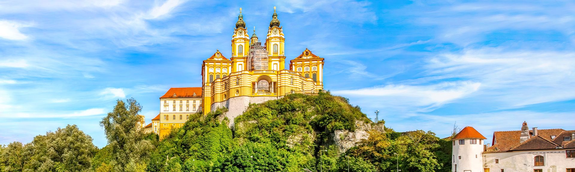 Blick auf das Stift Melk, Österreich