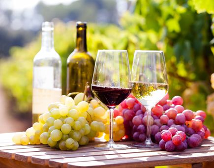 Dekorierter Wein