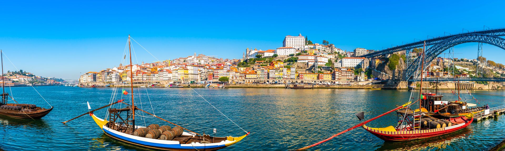 Panorama Blick auf das Stadtbild von Porto