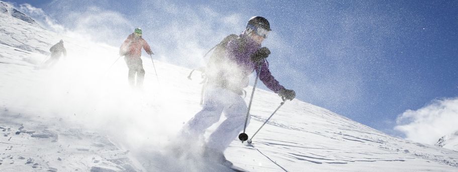 In Val-d’Isère rast man auf denselben Pisten entlang wie schon Teilnehmer der Winterolympiade von 1992