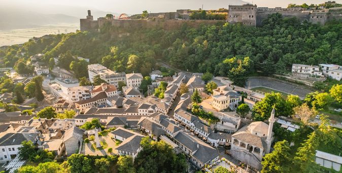  Schloss über Gjirokastêr 